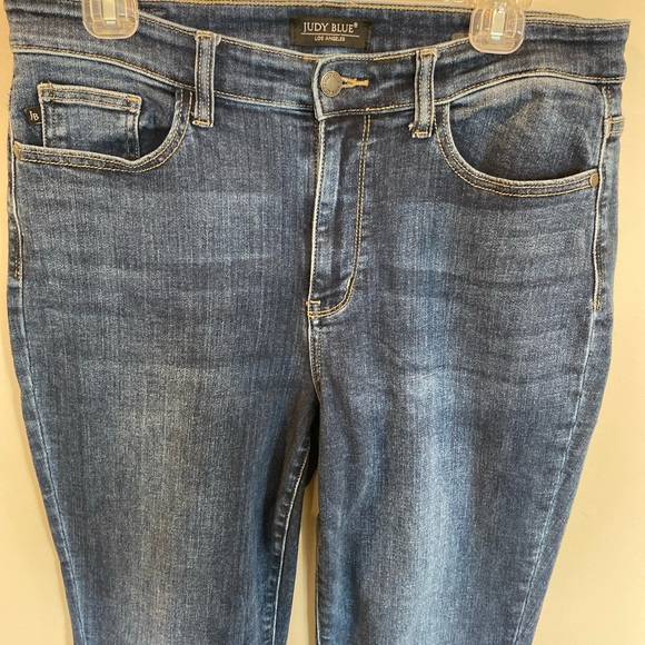 Judy Blue Cropped Slim Jeans Dark Wash High Rise 11/30 - Picture 2 of 6
